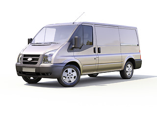 Image showing Gray commercial delivery van