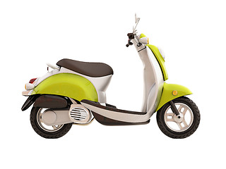 Image showing Classic scooter isolated