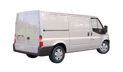 Image showing Commercial van isolated