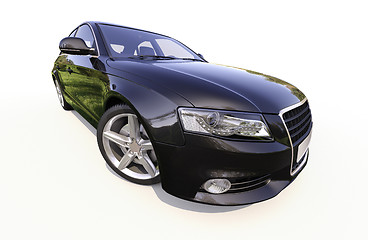 Image showing Modern car on a light background