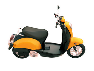 Image showing Classic scooter isolated