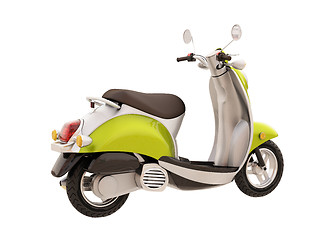 Image showing Classic scooter isolated