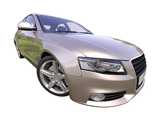 Image showing Modern luxury car isolated