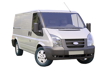 Image showing Commercial van isolated