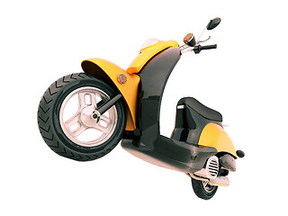 Image showing Classic scooter isolated