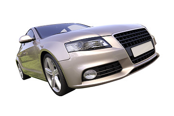 Image showing Modern luxury car isolated