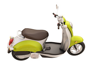 Image showing Classic scooter isolated