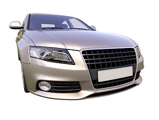 Image showing Modern luxury car isolated