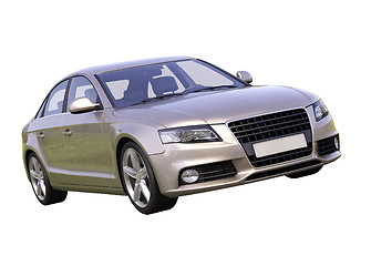 Image showing Modern luxury car isolated