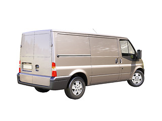 Image showing Gray commercial delivery van