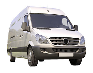 Image showing Commercial van isolated