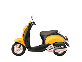 Image showing Classic scooter isolated