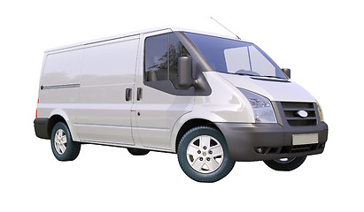 Image showing Commercial van isolated