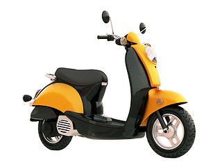 Image showing Classic scooter isolated