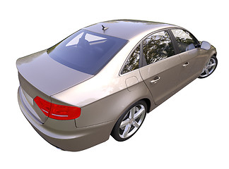 Image showing Modern luxury car isolated