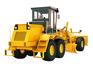 Image showing Modern grader isolated