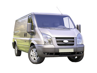 Image showing Gray commercial delivery van