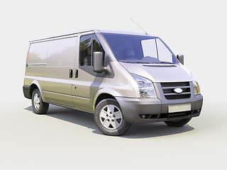 Image showing Gray commercial delivery van