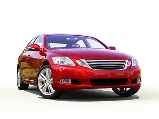 Image showing Modern car on a light background
