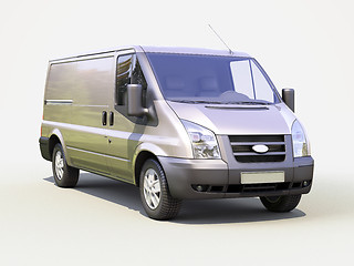 Image showing Gray commercial delivery van