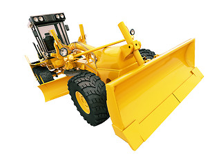 Image showing Modern grader isolated