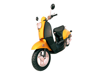 Image showing Classic scooter isolated