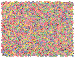 Image showing Fruit cereal background. From the Food background series