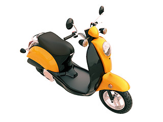 Image showing Classic scooter isolated