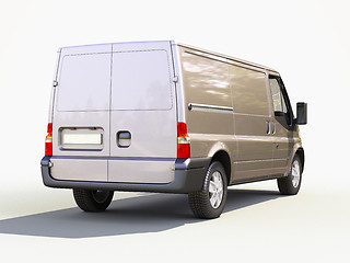 Image showing Gray commercial delivery van