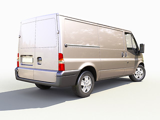 Image showing Gray commercial delivery van