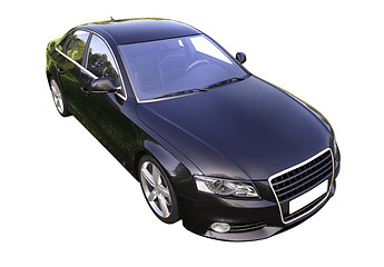 Image showing Modern luxury car isolated