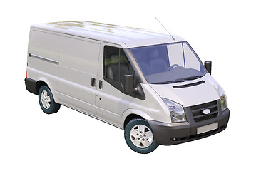 Image showing Commercial van isolated