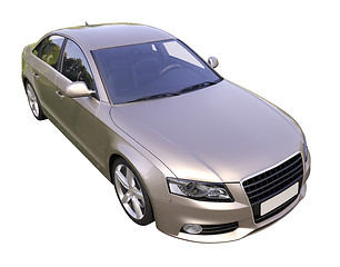 Image showing Modern luxury car isolated