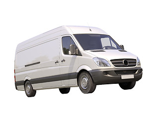 Image showing Commercial van isolated