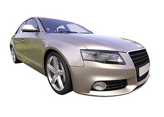 Image showing Modern luxury car isolated