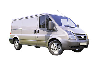 Image showing Gray commercial delivery van