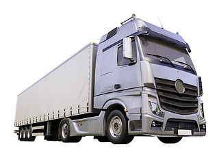 Image showing Semi-trailer truck isolated