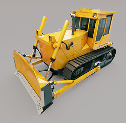 Image showing Heavy crawler bulldozer 