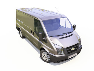 Image showing Gray commercial delivery van