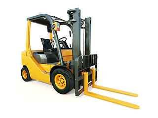 Image showing Forklift truck