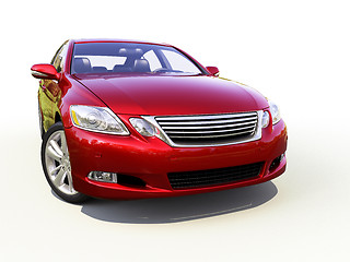 Image showing Modern car on a light background