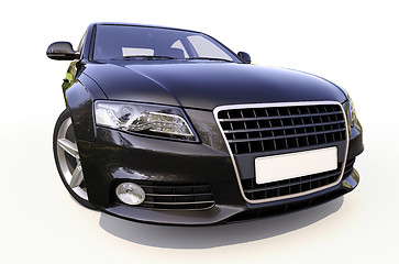 Image showing Modern car on a light background