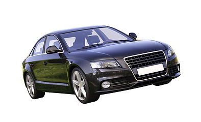 Image showing Modern luxury car isolated