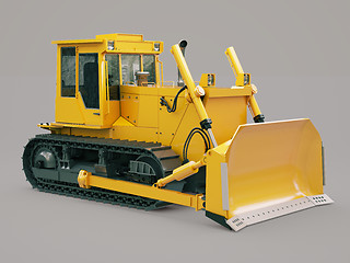 Image showing Heavy crawler bulldozer 