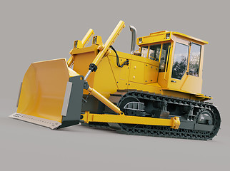 Image showing Heavy crawler bulldozer 