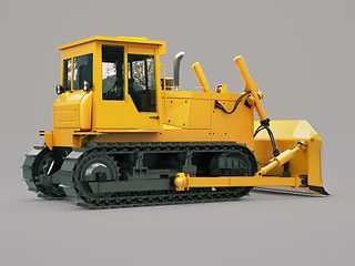 Image showing Heavy crawler bulldozer 