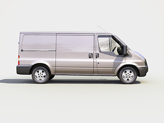 Image showing Gray commercial delivery van