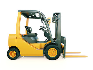 Image showing Forklift truck