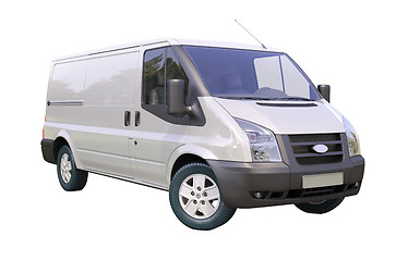 Image showing Commercial van isolated