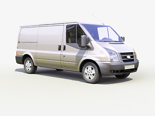 Image showing Gray commercial delivery van